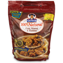 (image for) Quaker 100% Natural Granola 2/34.5 oz